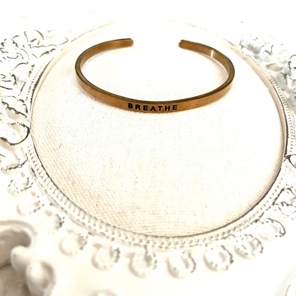 Breathe Mantraband Cuff Bracelet - Picture 4 of 5